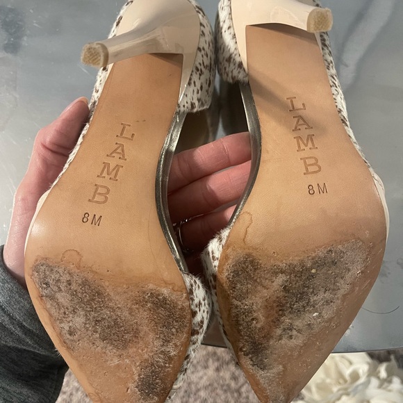 L.A.M.B Kadie Calf Hair D’Orsay Heels - Picture 7 of 7